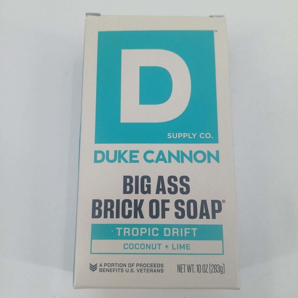duke cannon Tropic Drift Big Ass Brick of Soap® Coconut + Lime bar soap